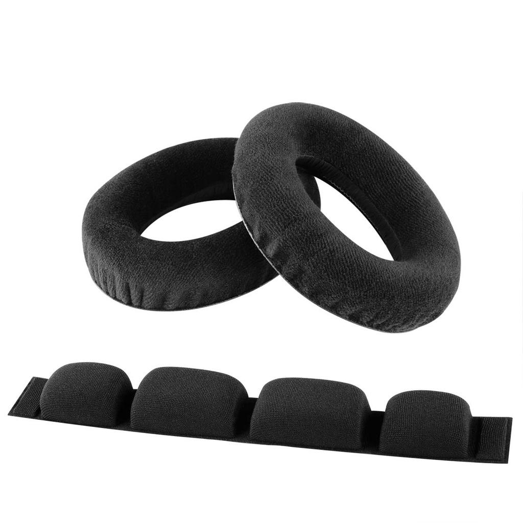 Geekria Ear Pads Headband Compatible with Sennheiser HD580 HD600 Replacement Headphone Pads Ear Pads Ear Cushion Set + Etc. (earpad+headband)