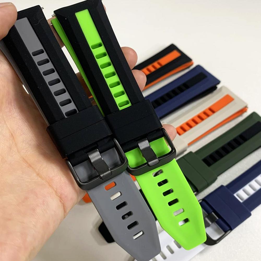 22-мм мягкий силиконовый ремешок для Xiaomi Watch S4 S3 S2 46мм 42мм S1 Active/Color 2 Ремешок для Mi Watch для Amazfit BALANCE 2 Браслет Ремень