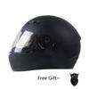 Шлем Full Face Мотошлем Casco Moto Шлемы для мотоциклистов Двойной визор Capacete Глянцевый черный S M L XL XXL от 55 до 64 см