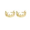 Banyan Tree S925 Silver Crown Ear Clip - No Piercing, Trendy Cold French Style for Women