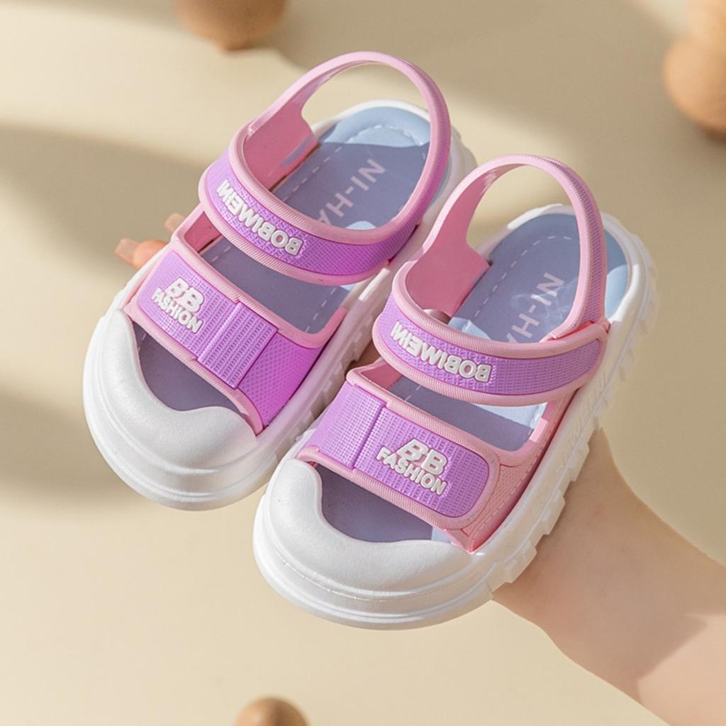 New Children's Sandals, Summer Home Anti Slip Soft Bottom Cartoon Baby Sandals for Girls and Boys In The Bathroom, Cool Mop