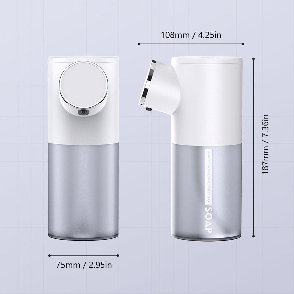 Автоматический дозатор мыла, бесконтактный, емкость 320 мл, дисплей температуры, плотная пена, стиральная машина для рук, 1500 мАч, перезаряжаемые автоматические дозаторы мыла