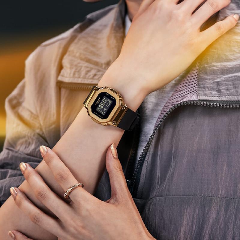 Casio Женские Полностью Металлические Серия Черные Часы GM-S5600GB-1PR GM-S5600GB-1PR