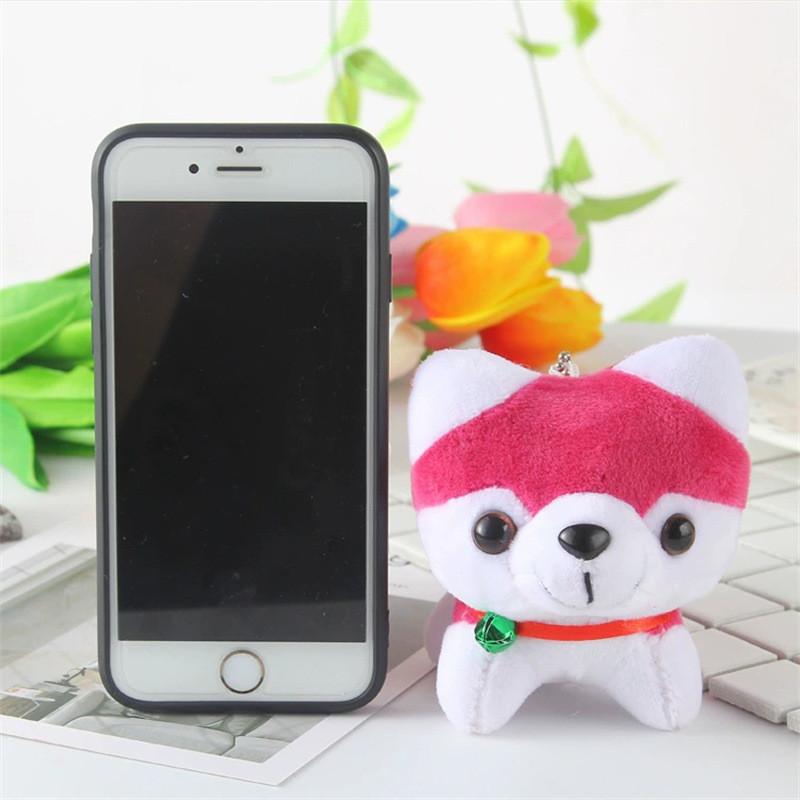Cute Husky Dog Plush Keychain 11cm Soft Stuffed Animal For Backpack