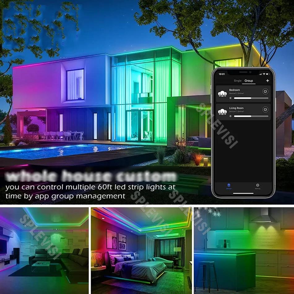 Remote & APP Control RGB Pontoon Boat Marine Led Light Strip Light for Duck Jon Bass Kayak Accent Courtesy Decoration Lights 12v