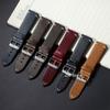 Винтажный ремешок для часов из натуральной кожи с масляной восковой обработкой 18 мм 19 мм 20 мм 22 мм быстросъемные ремешки для часов для браслета Samsung Galaxy Watch