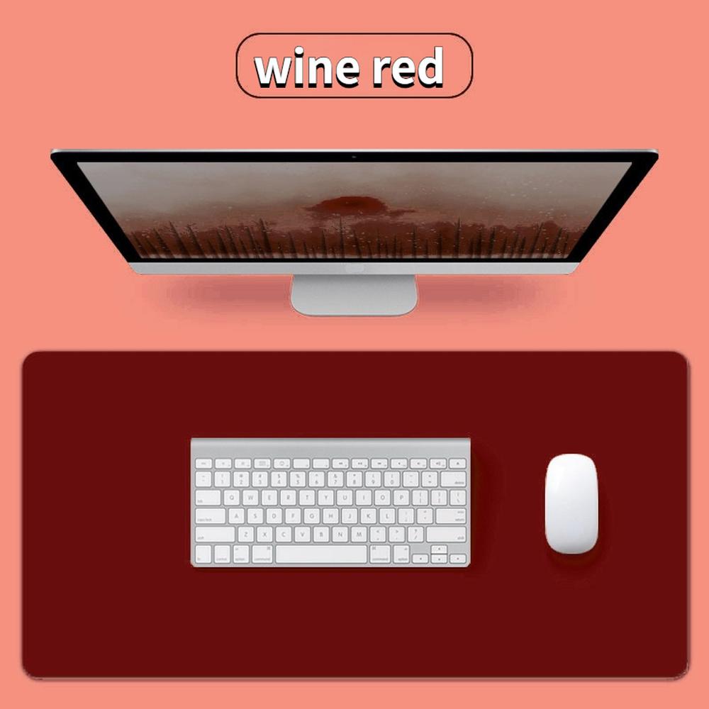 Защитный коврик для офисного стола больших размеров, водонепроницаемый коврик для мыши из искусственной кожи, настольная клавиатура, игровой коврик для мыши, аксессуары для ПК