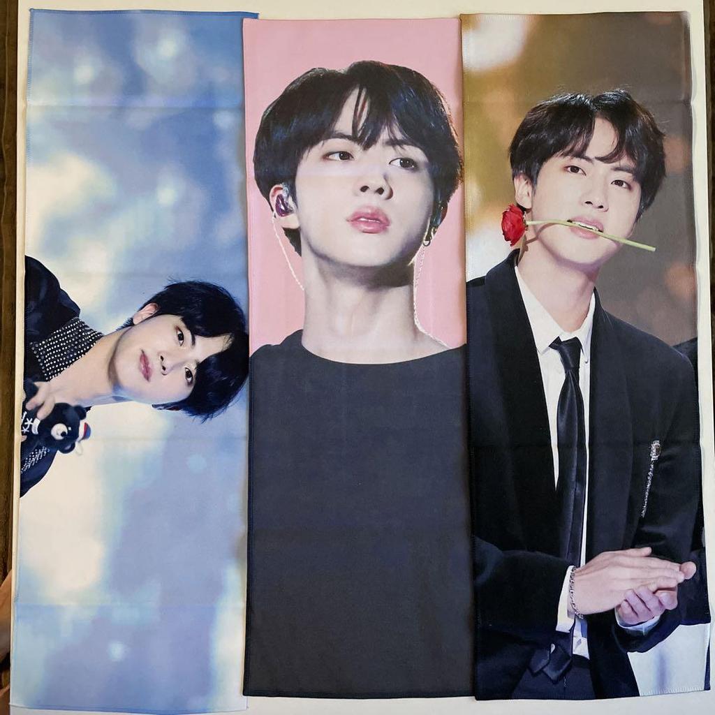 [Б/У] BTS Джин Товары Мини-вентилятор Слоган Постер Карточка Наклейка