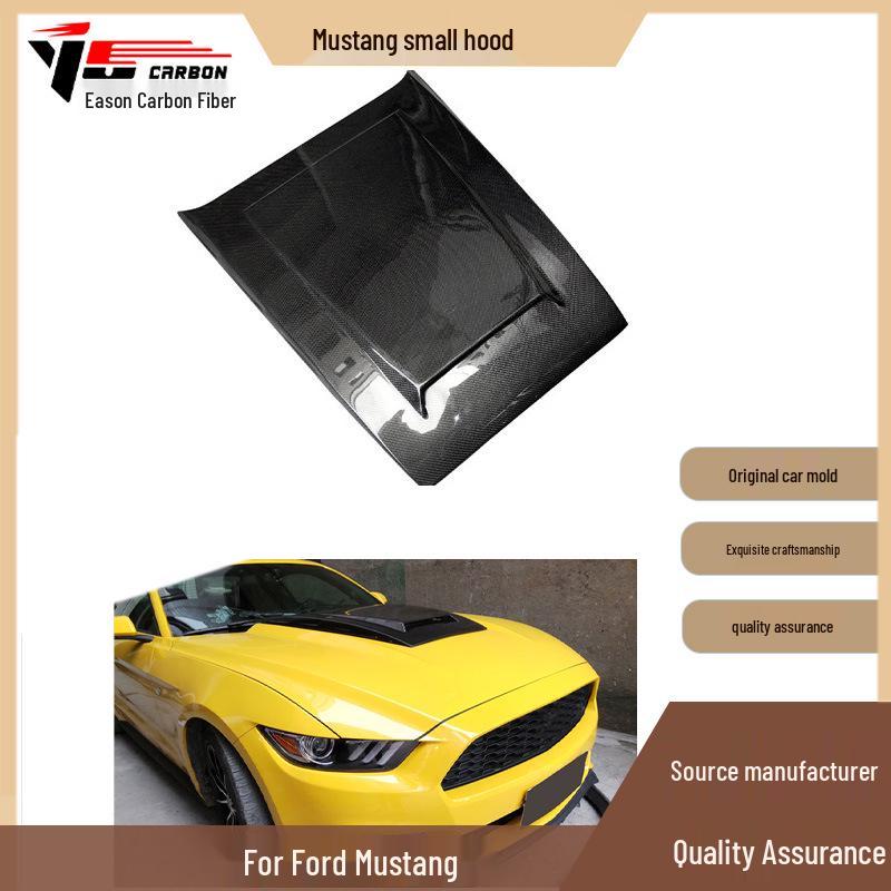 2015-2017 Mustang Carbon Fiber Engine Hood Bonnet Car Accessory
