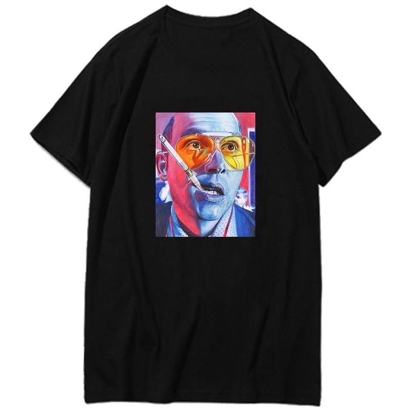 Fear And Loathing Las Vegas Hunter Thompson Dr Graphic T Shirts Summer New Shirts And Tshirts Cotton Short Sleeve Tshirts