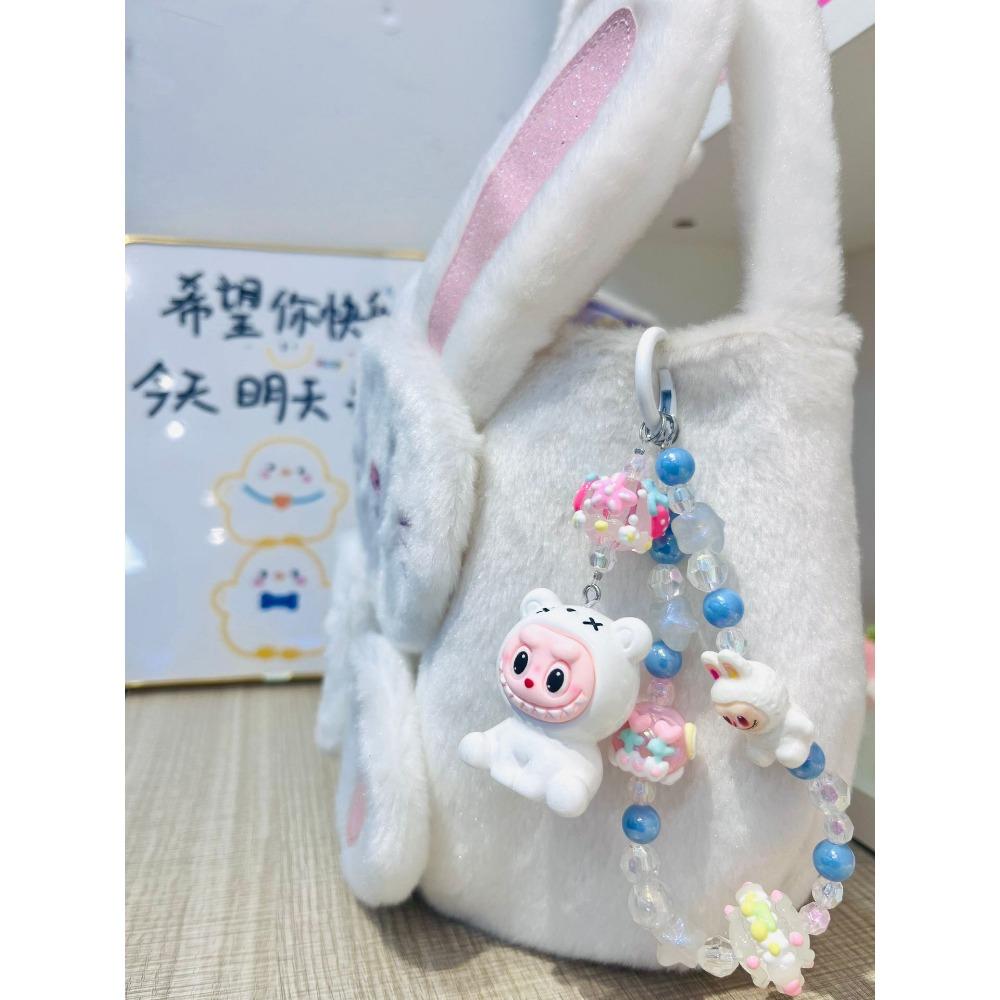 Кулон-брелок в виде куклы-флокированного волшебника, аксессуары для сумки, милый мультяшный подарок интернет-знаменитости