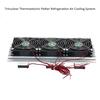 180W Trinuclear Thermoelectric Peltier Refrigeration Air Cooling System Kit Cooler 3xFan
