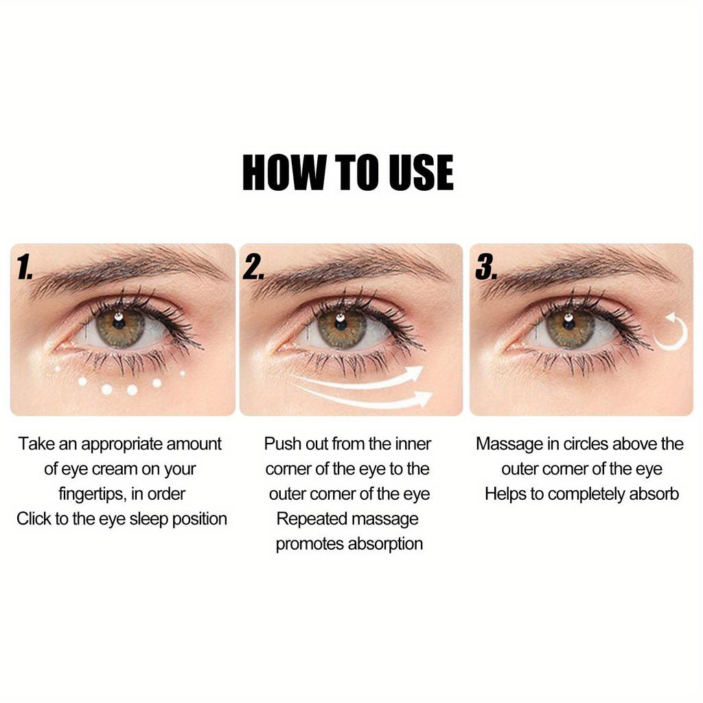 Instant Eye Cream Smooth, Elastic and Wrinkle-free Eye Cream Refreshing and Hydrating Eye Contour Care and Brightening Eye Care