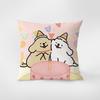 Korean Line Puppy Pillow, Fresh Sofa Pillow, Modern Chair Back Line Pillow Cover, Living Room Cushion Cover