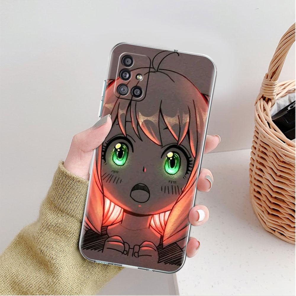 Прозрачный чехол с изображением аниме SPY X FAMILY для Samsung Galaxy A52 A12 A51 A32 A21s A71 A32 A22 A50 A70 A31 A72 5G