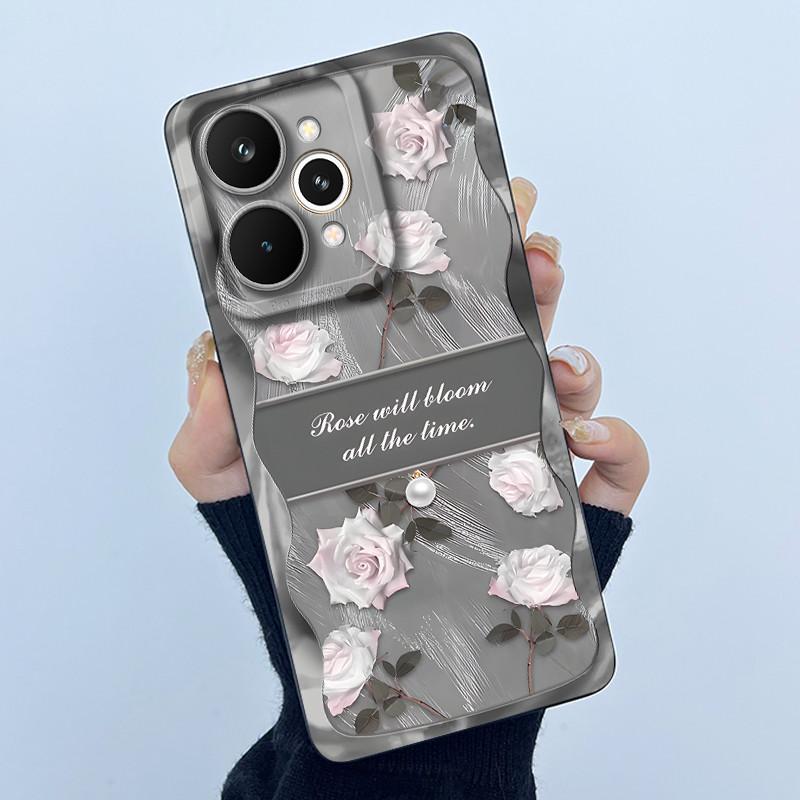 Чехлы Для Realme 15 Pro 5G Модный Минимализм Цветочный Чехол Для Телефона Ударопрочная Защита Мягкий Чехол Для Realme 15 15Pro 5G