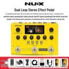 NUX DUAL LOOP Стерео Педаль эффектов для электрогитары и бас-гитары Лупер