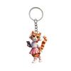 Yousheng Cat Car Rearview Mirror Hanging Ornament Acrylic Material Bright Color Keychain Pendant Christmas Tree Ornament