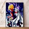 Popular Anime Poster with Seven Dragon Ball Characters, Wall Decoration for Children