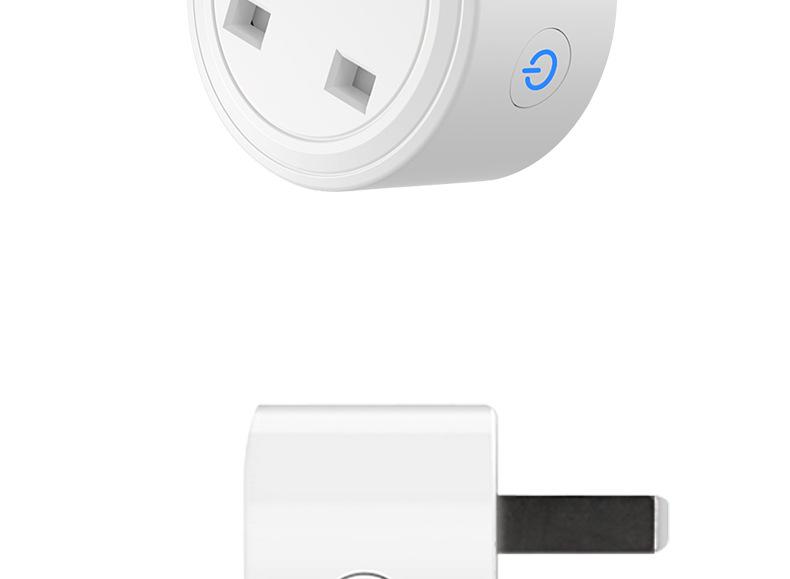 Умная розетка UK Smart Graffiti: Совместимость с Homekit и Google Home, Таймер, Удаленное управление через приложение, Умный переключатель с измерением потребления