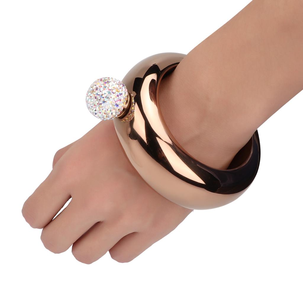 Stainless Steel WineCelsiusAlcohol Jug Bracelet Wrist Hip Flask Funnel Gift for Dance Birthday Party   Bar