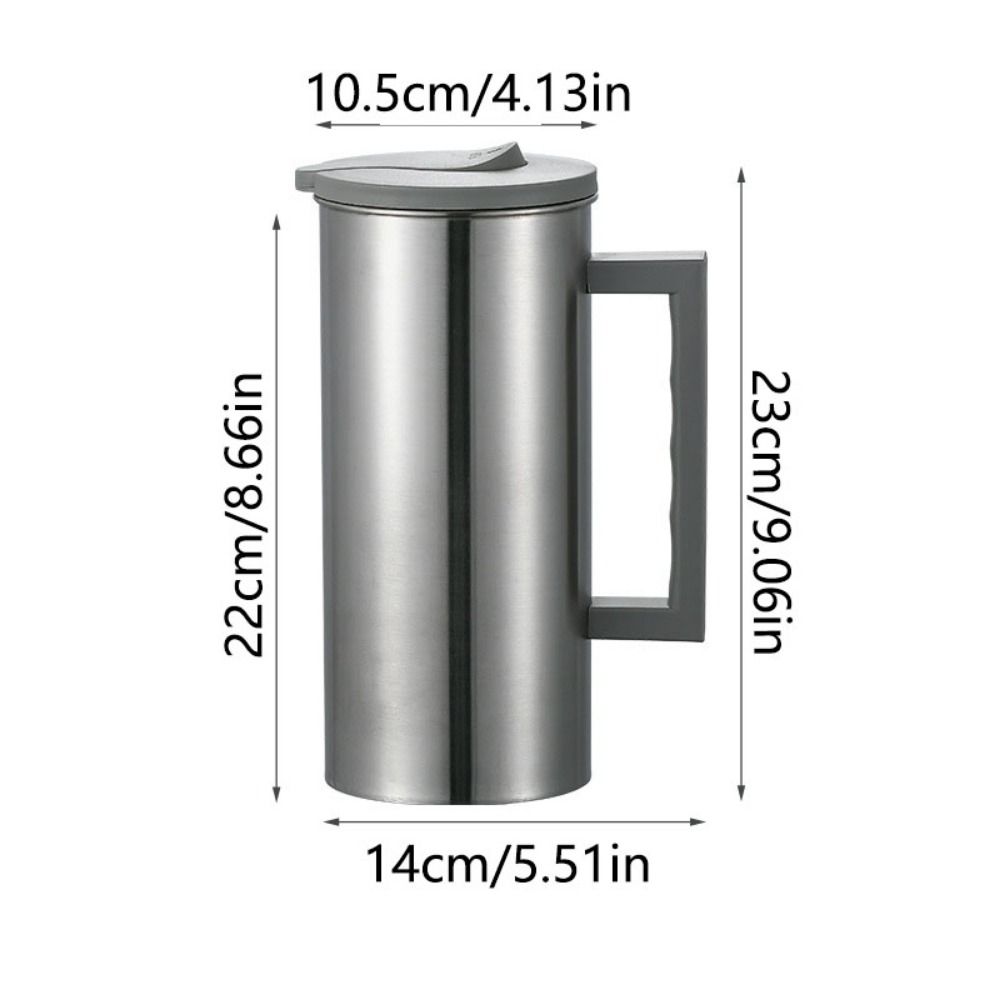 Бутылка для воды из нержавеющей стали с металлической ручкой, предотвращающей ожоги, для кофемашины Cold Brew для путешествий