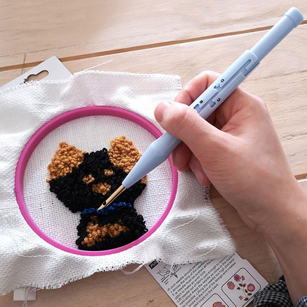 DIY Magic Adjustable Threader Needles Weaving Tool Knitting Needles Tool Embroidery Needle Pen