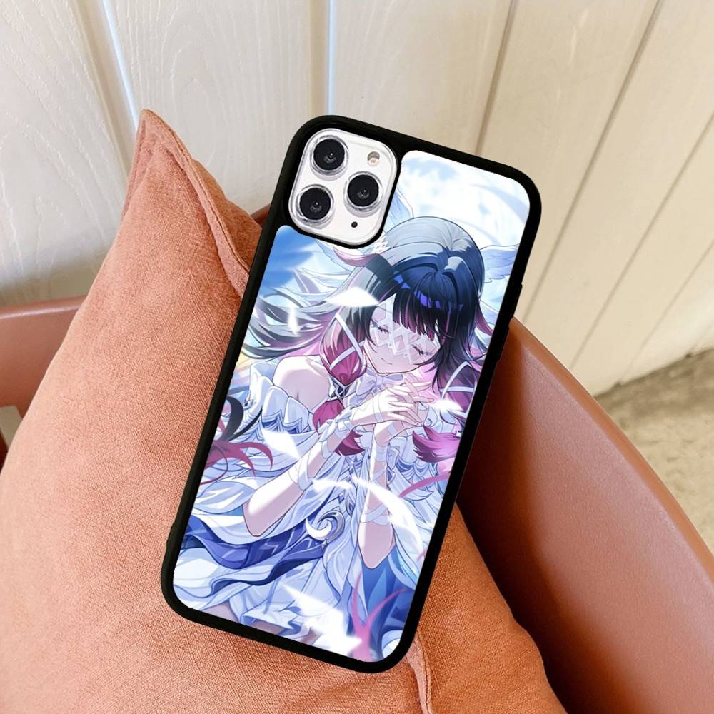 Genshin Impact Коломбина Для iPhone 11 12 13 14 15 16 17 Pro Max Plus TPU+PC Ударопрочные Задние Чехлы для Телефона