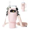 1pc Bottle Cover Water Bottle Carrier Bag with Phone Pocket for Stanley 40oz Tumbler with Handle Water Bottle Holder Pouch