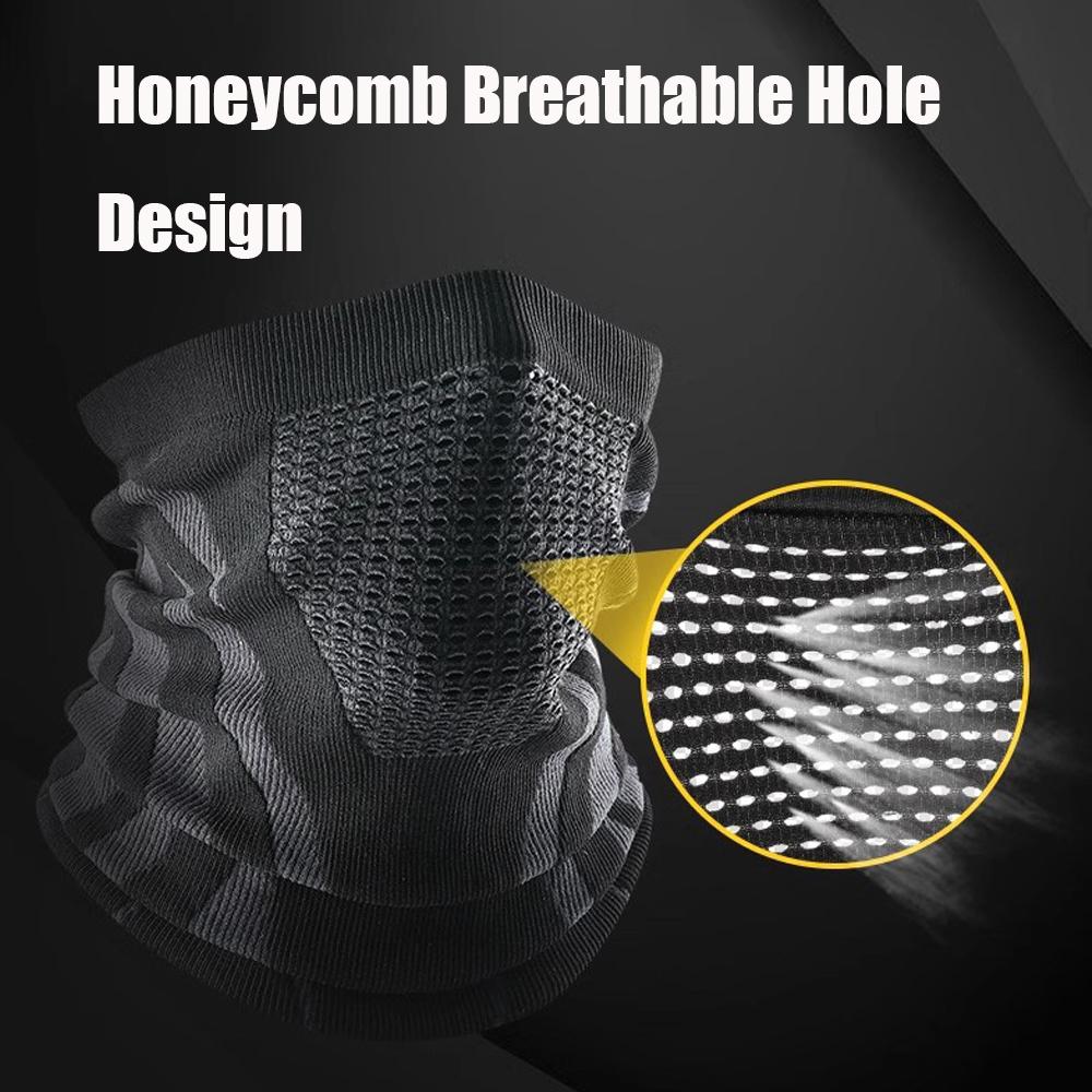 Windproof Warm Scarf Outdoor Sports Half Face Mask Running Cycling Skiing Mask Elastic Breathable Bicycle Motorcycle Mask