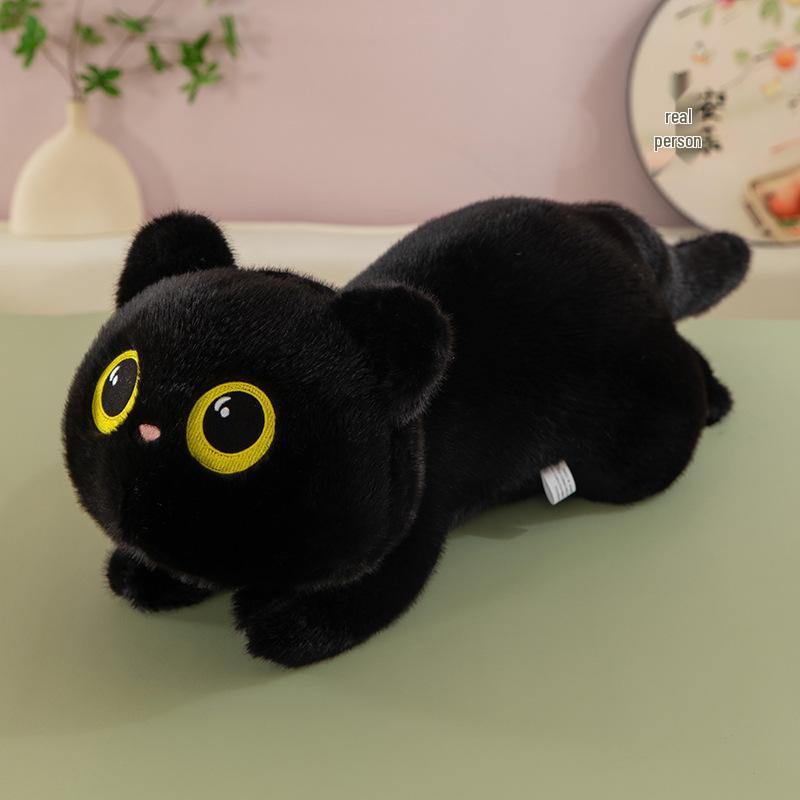 Cross-Border Plush Cat Pillow – Cute Long Striped Cushion Toy