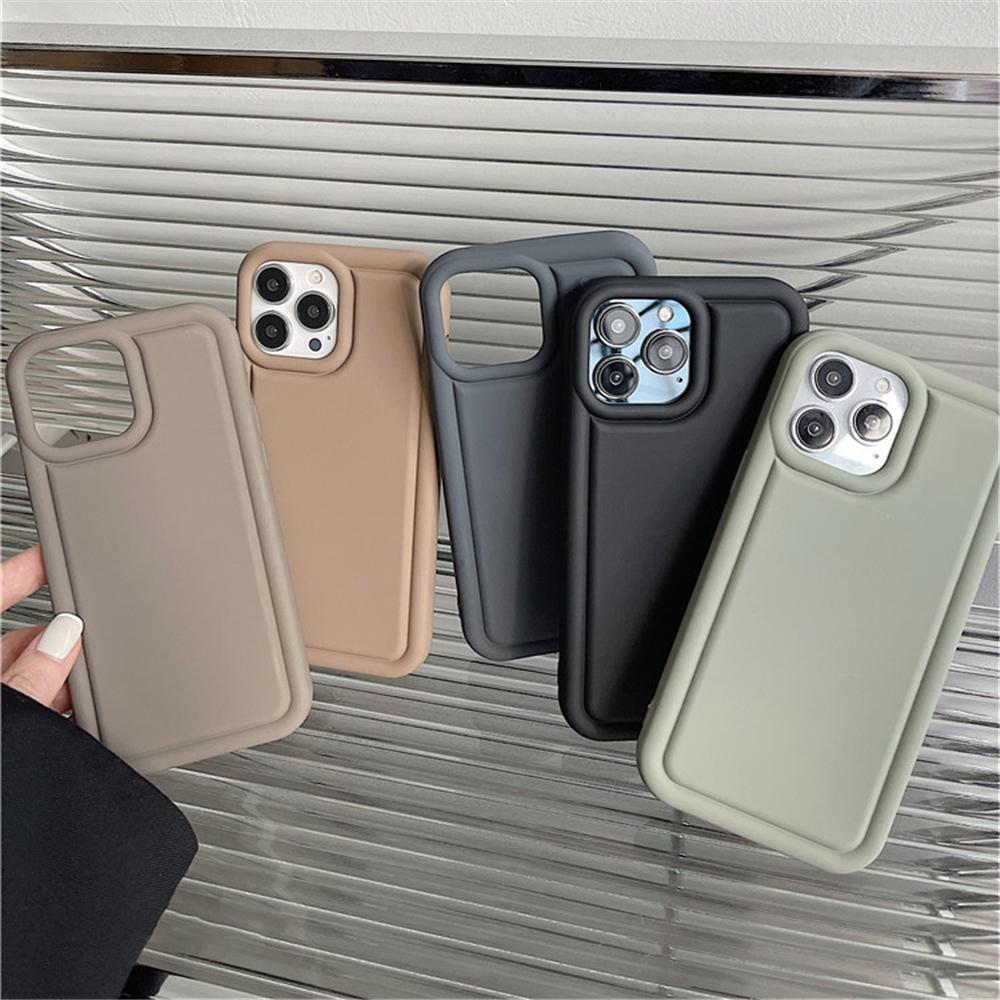 Роскошный мягкий матовый силиконовый чехол-бампер для iPhone 16 15 14 Pro Max 11 12 13 Pro XS Max XX XR квадратный однотонный ударопрочный чехол