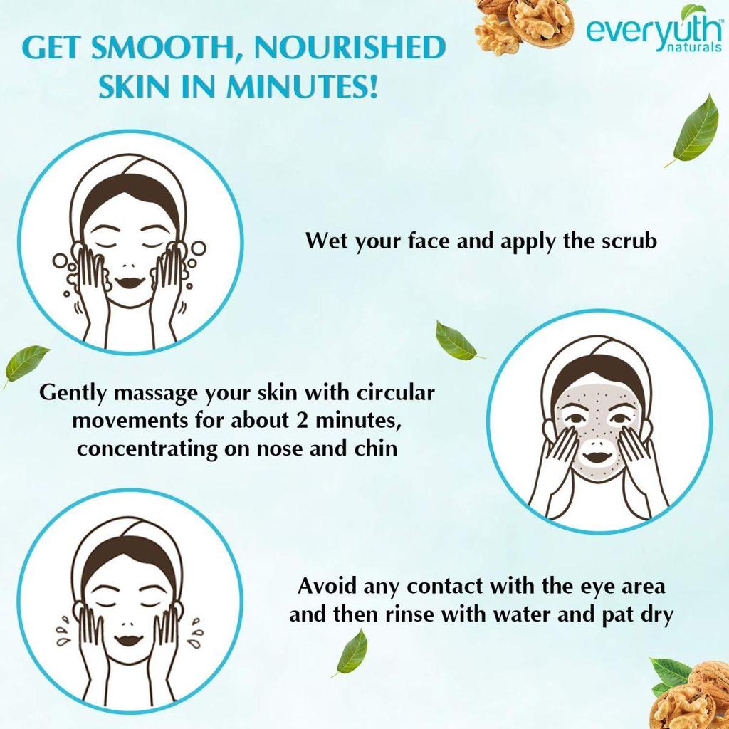 Everyuth Naturals Отшелушивающий скраб из грецкого ореха