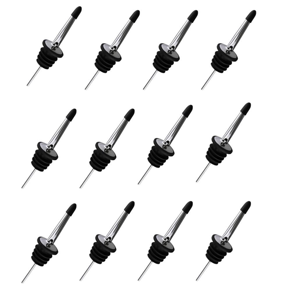 6/12 шт. с резиновыми пылезащитными колпачками Дозаторы для бутылок ликера Самозакрывающийся носик-дозатор для оливкового масла Уксус