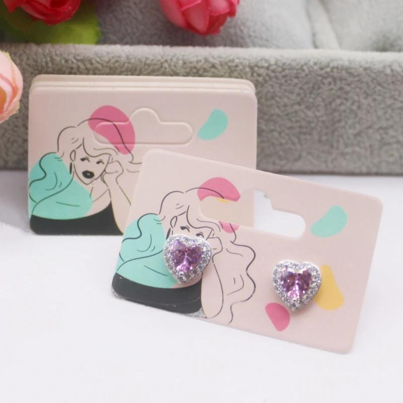 100pcs Multi Size Display Earring Cards, Earrings, Earring Packaging Label Cards