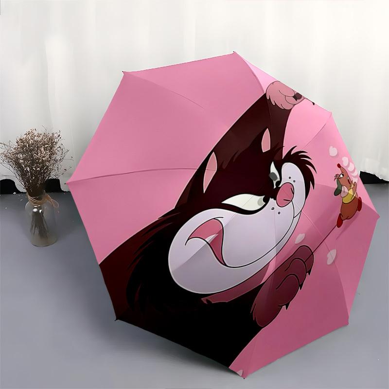 Lucifer Themed Automatic Opening and Closing Umbrella, Brightly Colored 8-rib Portable Umbrella, Suitable for Men and Women, A Perfect Gift