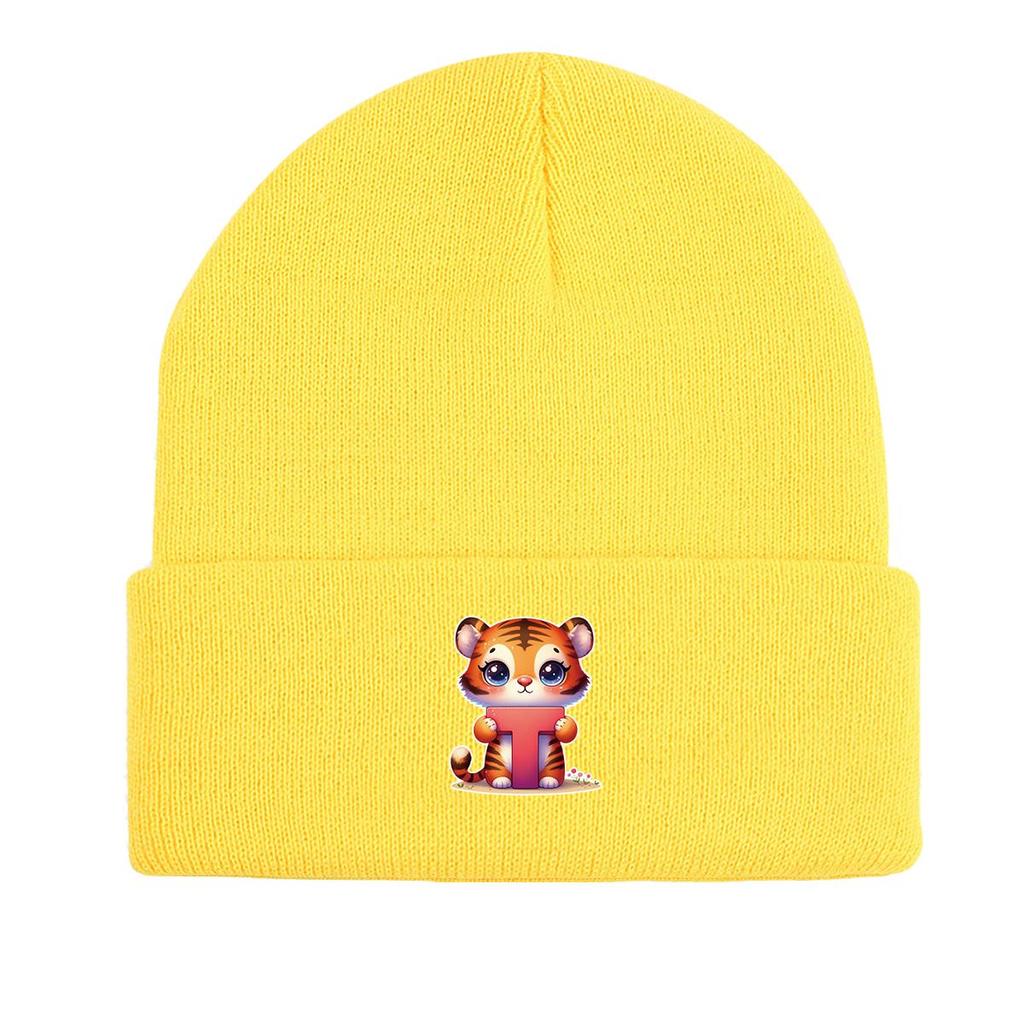 1 шт., вязаная шапка с буквами алфавита от A до Z и принтом животных, 260 вязаных шапок на выбор, для мужчин и женщин