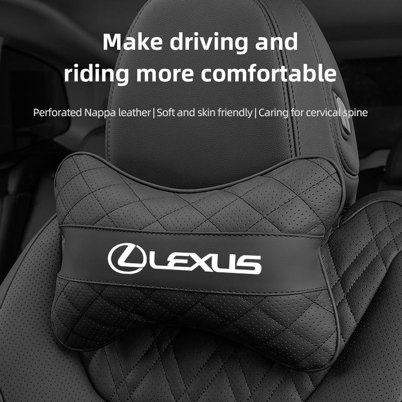 AIT1 Car Seat Head Support Cushion Lumbar Pillow Interior Accessories For Lexus F SPORT LBX NX RX 350h 450h ES UX 300e GS GX IS LS LX