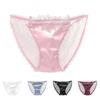 Нижнее белье Трусы Назад Прозрачный дышащий цветок