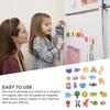 24 Pcs Magnet Cartoon Animal Fridge Baby Toddler Kids Toys Wood Whiteboard Magnets for Toddlers