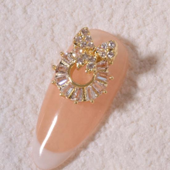 Nail Rhinestones Bow-tie Heart Bear Manicure Alloy 3D Nail Manicure Craft Ornaments
