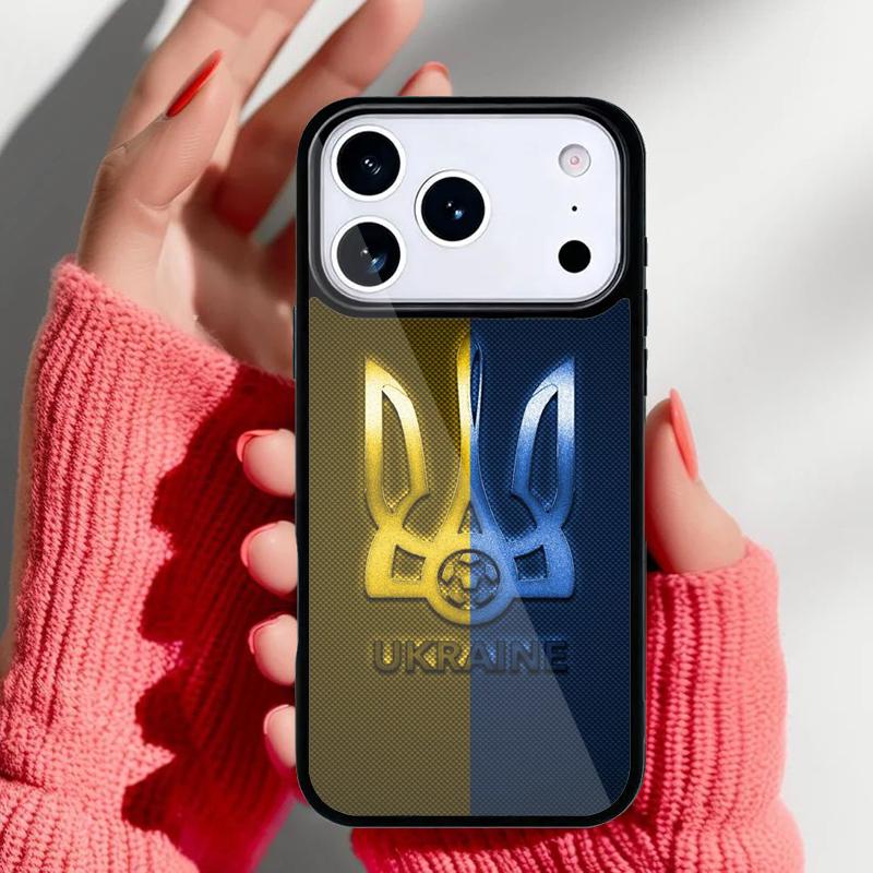 Флаг Украины национальный герб мягкий чехол для телефона для iPhone 17 Air 16e 15 14 13 Pro Max задняя крышка для 12 11 Pro Coque