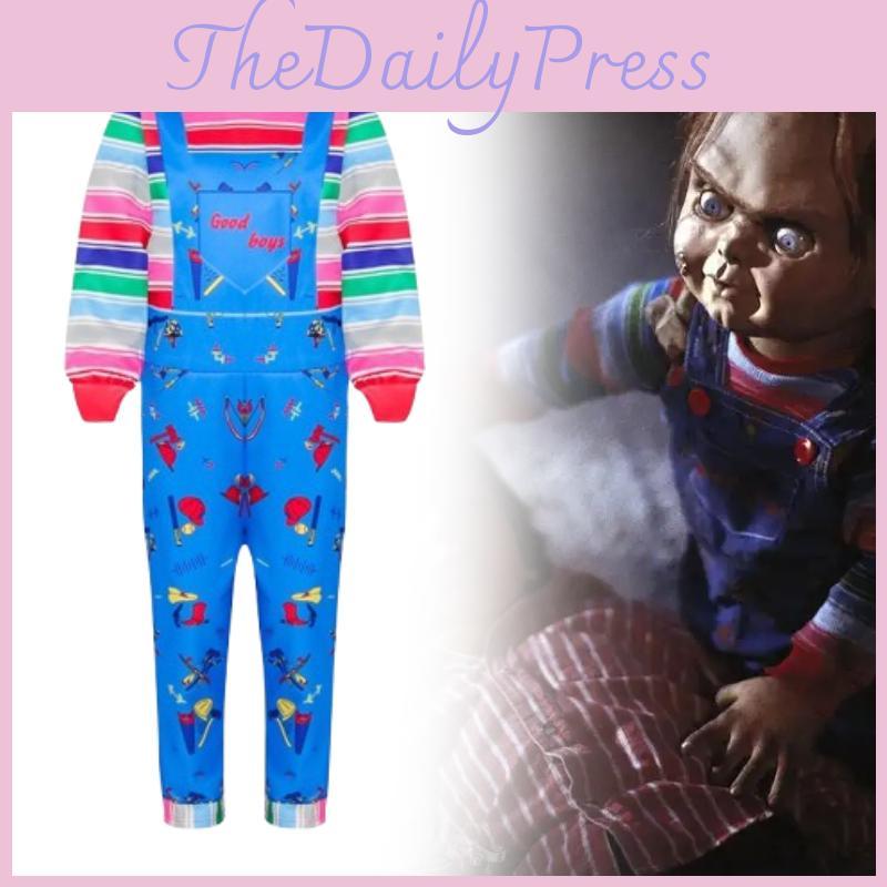 Childs Play Cosplay Costume Halloween Jumpsuits Party Stage Gift Performance
