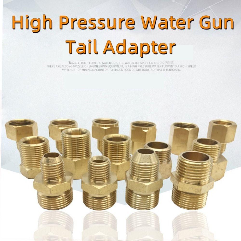 1Pcs 3/8" 1/4" M14 M18 M22 Thread Hose Connector Transitional Joints  for High Pressure Washer Torch