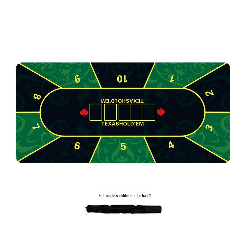 Коврик для покерного стола Texas Hold'em Silent Non-slip - утолщенная ткань для карточек для семейных вечеринок, в стиле TikTok, очень большой
