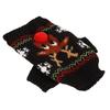 Dog Snow Sweaters Thickening New Year Christmas Dog Holiday Sweaters for Small Medium Dogs XS Black