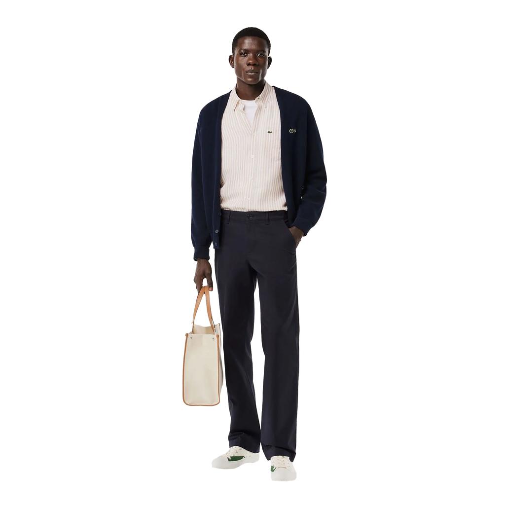 Lacoste Mens Cotton Twill Straight Chinos