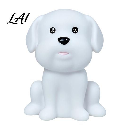 Soft Nursery Lamp for Baby Cute Animal Night Light Kids Rabbit Bear Deer Cat Dog Toddler Room Essentials Shape LED Bedside Lamp Glow Sleep