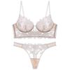 Комплект кружевного сетчатого стринга и бюстгальтера - Сексуальное нижнее белье Платье 300A
