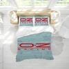 Модный Комплект Пододеяльника O-Oz Racing Мягкое Стиранное Постельное Белье 3 Предмета Летнее Удобное Студенческое Общежитие Дом Детская Постель Бестселлер